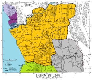 Kongo Map in 1648